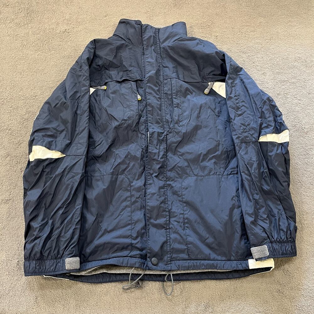 American Eagle Navy Blue Full Zip Lightweight Windbreaker Jacket Men's Sz Medium